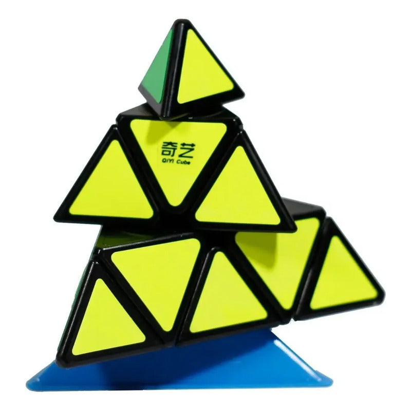 Cubo Mágico Moyu Pyraminx 3x3x3 Puzzle Piramide Desafío Negro