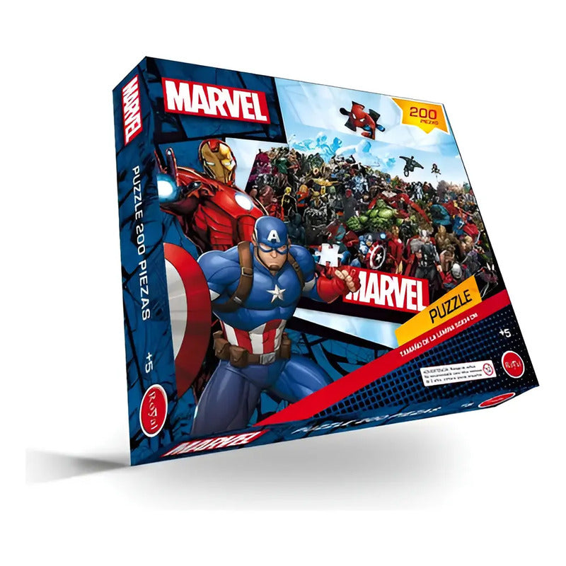 Juego De Mesa Puzzle Marvel 200 Piezas