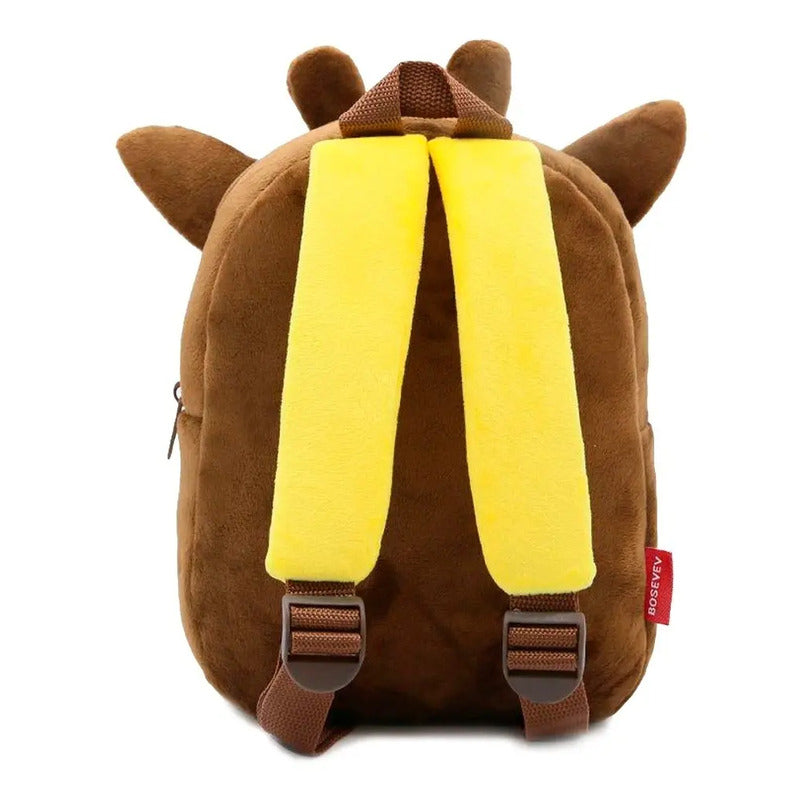 Mochila Infantil Peluche Tiburón. Gran Canal  Celeste Peluche