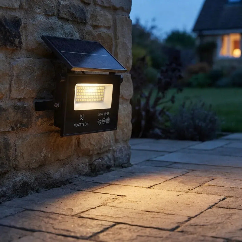 Reflector Solar Portátil Recargable Exterior Plegable 10w Negro Blanco Frío