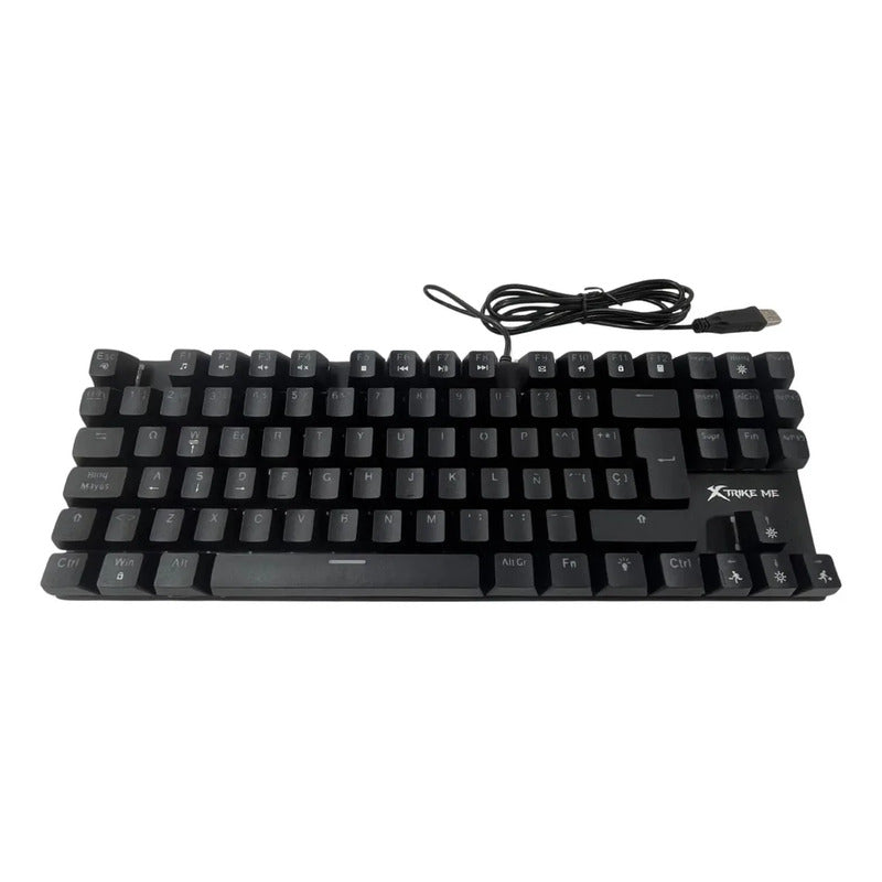 Teclado Xtrike Me Gamer Gk989 Mecánico Rgb Negro Qwerty Esp Negro Español Latinoamericano