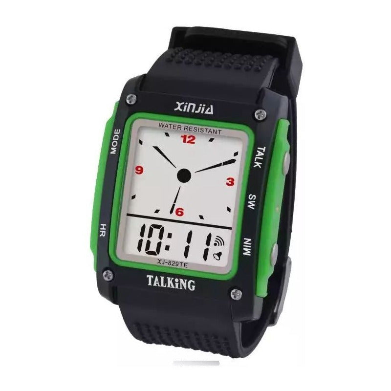 Reloj Parlante Ideal Para No Videntes. Gran Canal  Negro