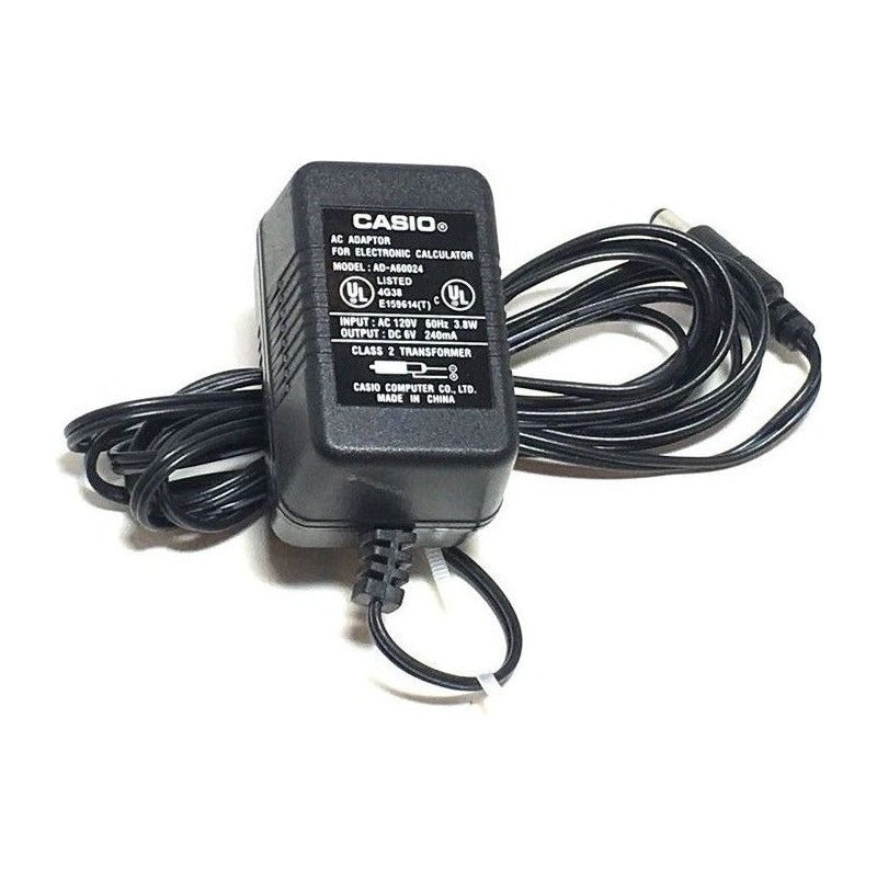 Transformador Para Calculadoras Casio Hr-8 Hr-100 Hr-150 Negro