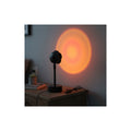 Lampara Mesa Escritorio Atardecer Sunset Flor Proyector Usb Negro