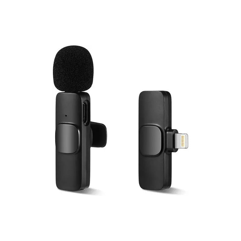Microfono Inalambrico Solapero K8 iPhone Android Negro