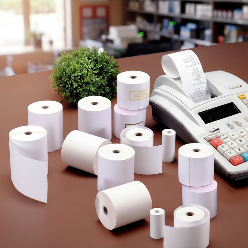 Rollo De Papel Obra Para Calculadora X 4 Unidades 57 Mm Blanco