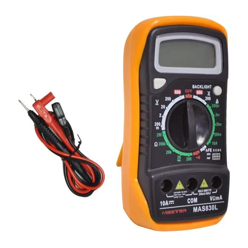 Multimetro Digital, Tester Digital Portatil 9 V Mas830l