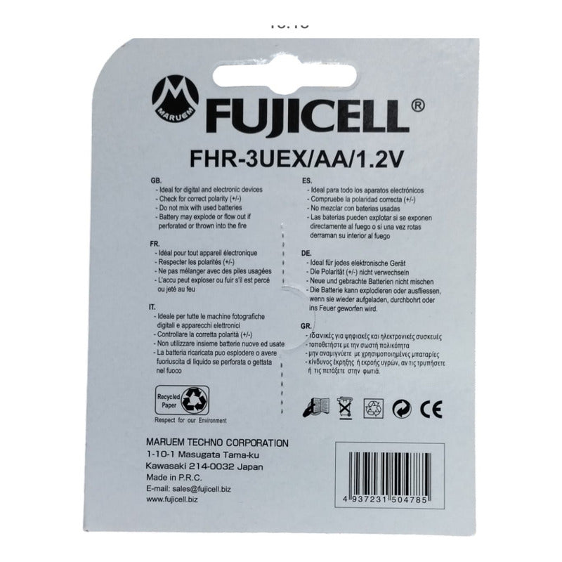 Pila Aa Recargable Fujicell 2800mah. Gran Canal.