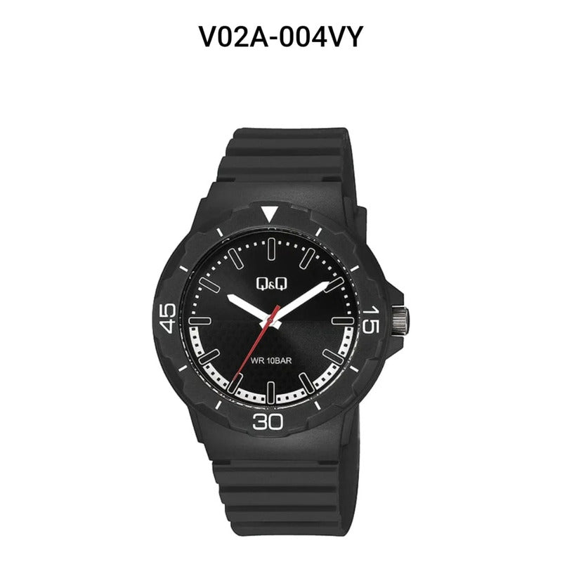 Reloj Qyq Pvc V02a004vy Negro 2 Negro