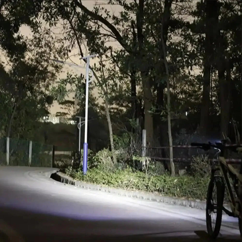 Kit Luces Led Delantera Y Trasera Bicicleta Recargable Usb Negro