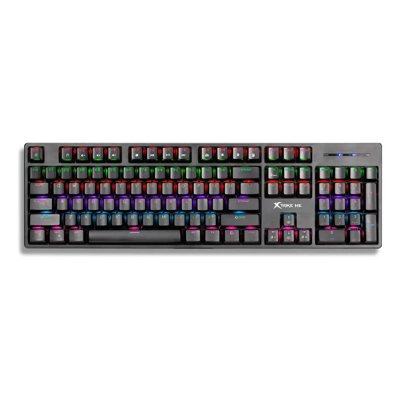 Teclado Mecanico Rgb Xtrike Me Gk-918 Anti-ghosting Ingles Negro Inglés Us