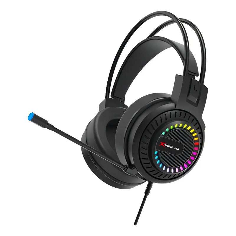 Auricular Gamer Rgb Pc Microfono Xtrike Me Hp-318 Negro