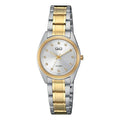 Reloj Qyq Metal Dama Qz65j401y Combinado Dorado Plateado