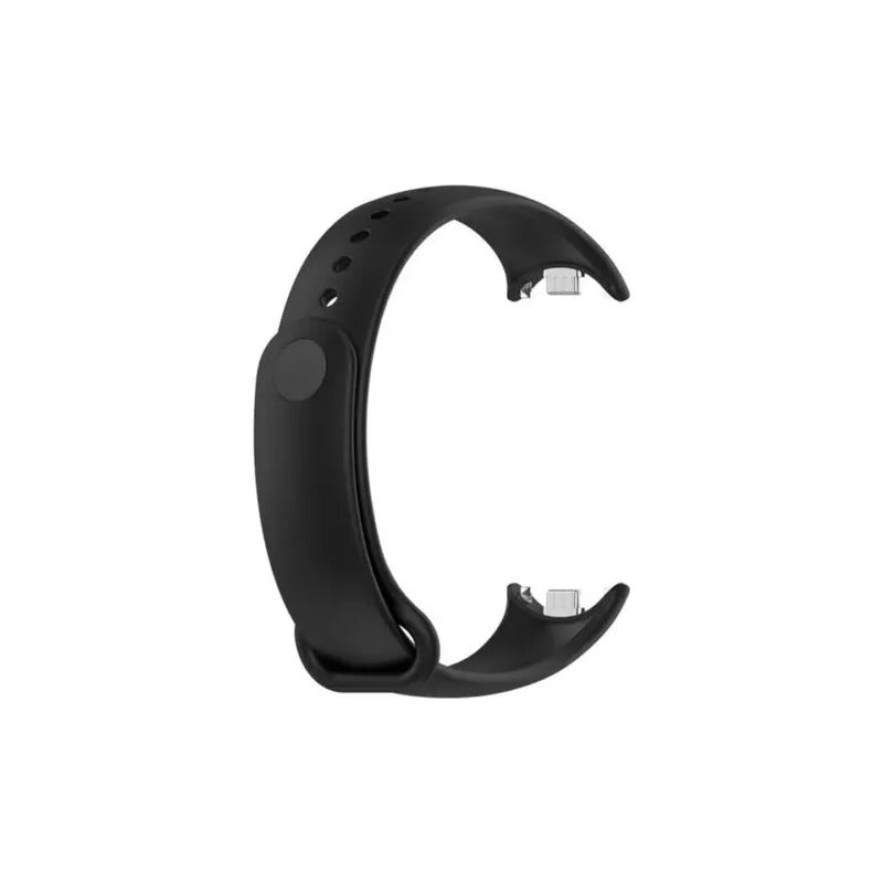 Pulsera De Silicona Para Xiaomi Band 8 ,9, 10 Ajustable Negro 1.5 Cm