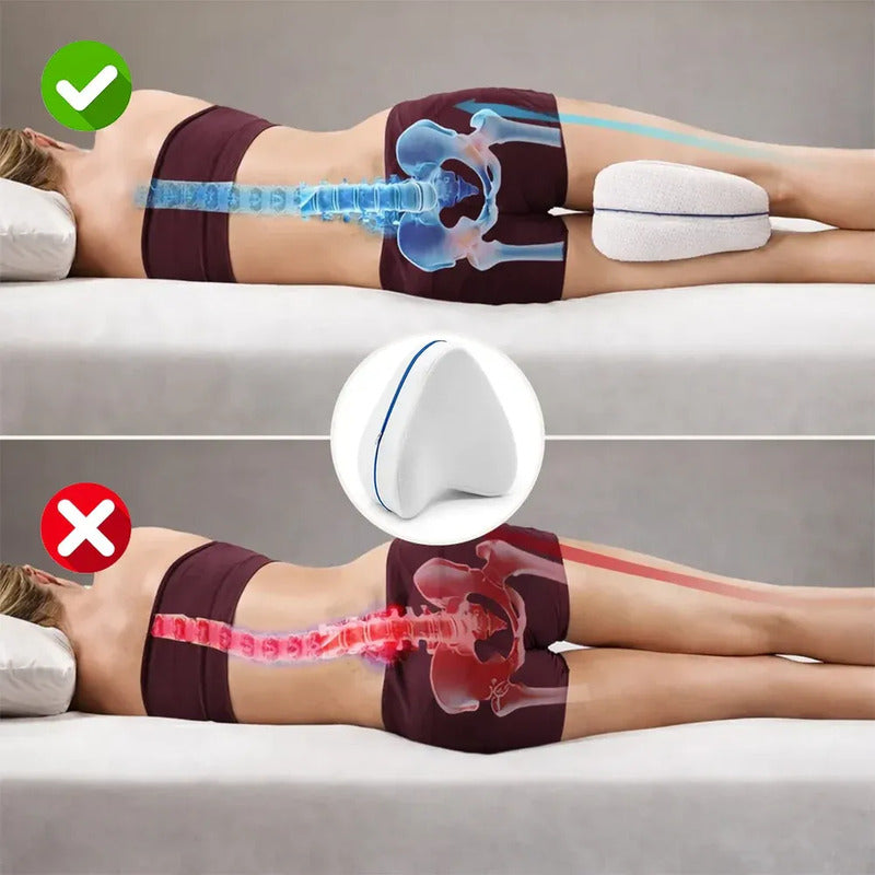Almohada Para Piernas Viscoelástica Comfort Pillow Blanco