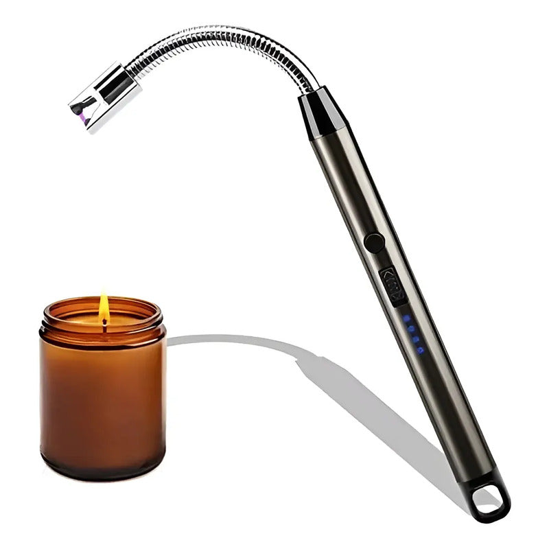 Encendedor Electrico Recargable Usb 21,5 Cm Largo Led Cocina