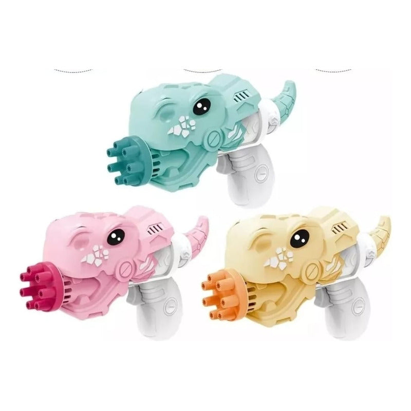 Pistola De Burbujas A Pila. Dinosaurio. Gran Canal