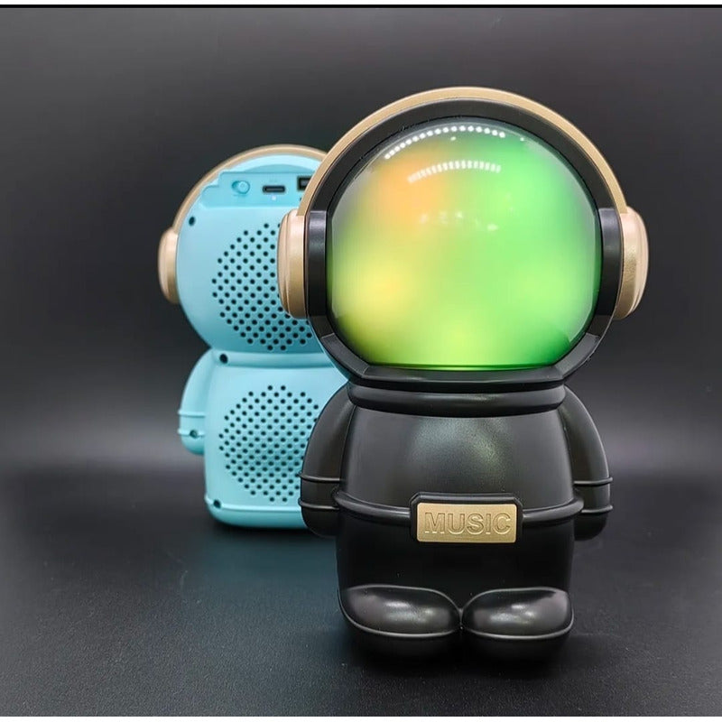 Parlante Astronauta Bluetooth, Mp3, Radio Fm Rosa Pálido