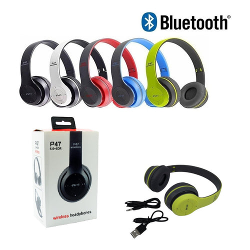Auricular Bluetooth, Mp3, Fm P47