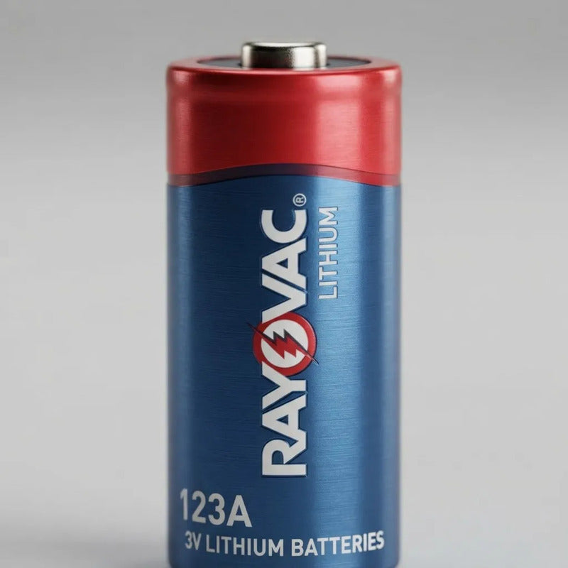 Pila 123a Rayovac Lithium Cilíndrica Blister X 2 Unidades