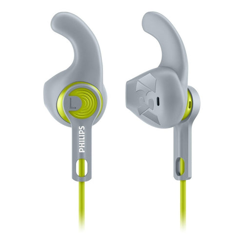 Auricular Philips Deportivo De Enganche Shq1400lf Gran Canal Blanco Y Verde
