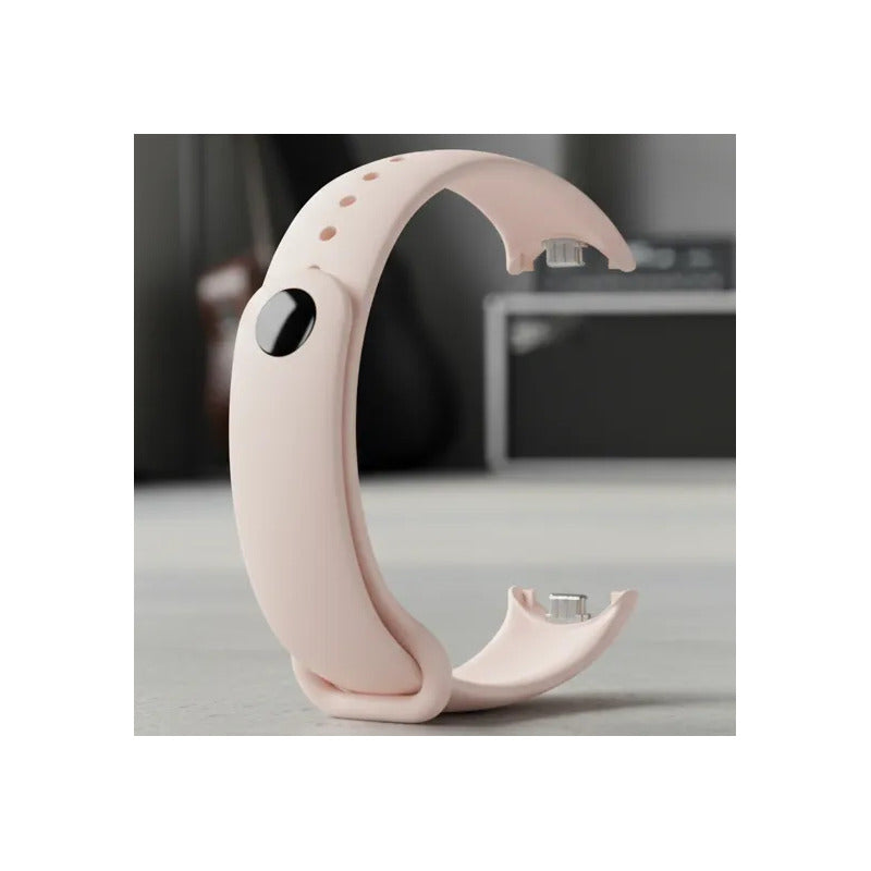 Pulsera De Silicona Para Xiaomi Band 8 ,9, 10 Ajustable Rosa 1.5 Cm