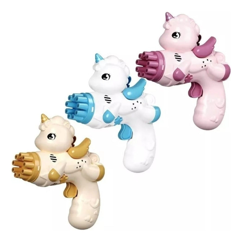 Pistola De Burbujas A Pila Unicornio. Gran Canal.