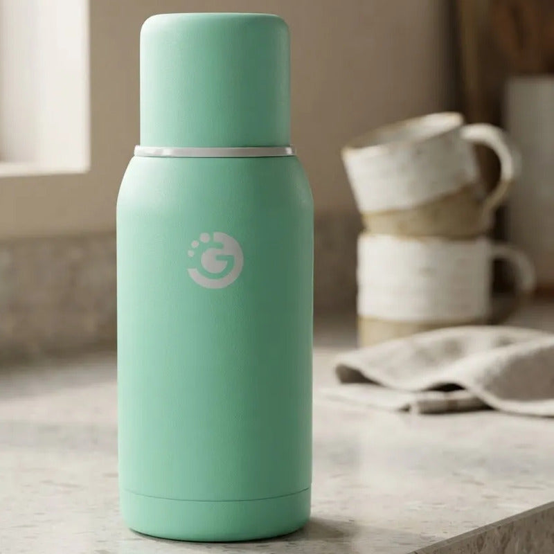Termo Goldtech Cromasteel De Colores 750ml Con Pico Cebador Celeste