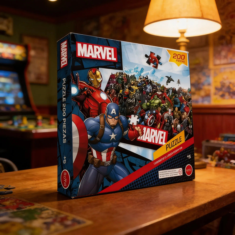 Juego De Mesa Puzzle Marvel 200 Piezas