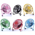 Ventilador Usb Aspas Metálicas. Gran Canal.  13.5 Cm Varios Plateado Aluminio 4