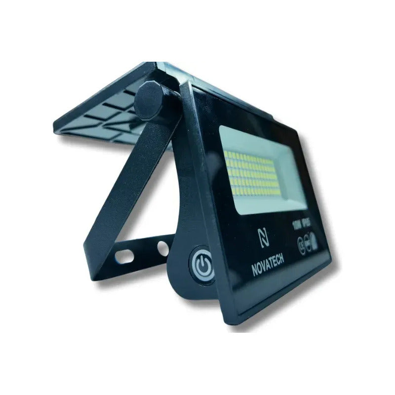 Reflector Solar Portátil Recargable Exterior Plegable 10w Negro Blanco Frío