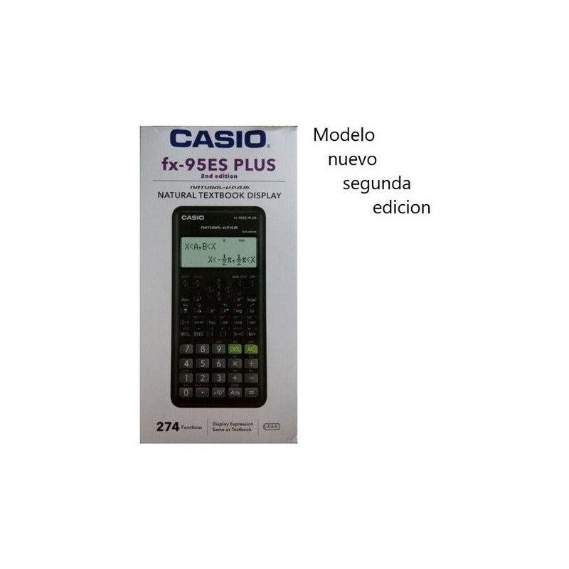 Calculadora Científica Casio Fx-95es Plus 2nd Edition.  Negro