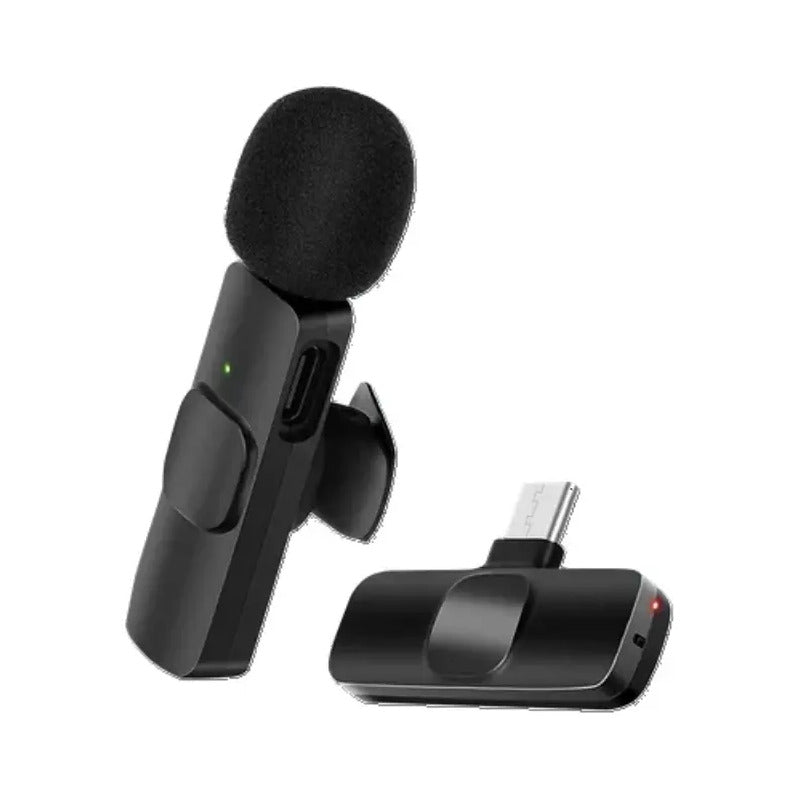 Microfono Inalambrico Solapero K8 iPhone Android Negro