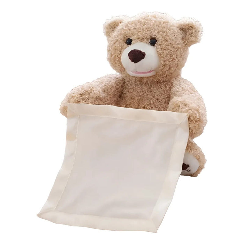 Osito De Peluche Aca Ta Con Sonido Y Movimiento Beige