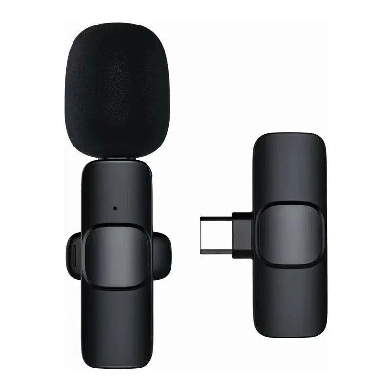 Microfono Inalambrico Solapero K8 iPhone Android Negro