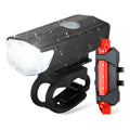 Kit Luces Led Delantera Y Trasera Bicicleta Recargable Usb Negro