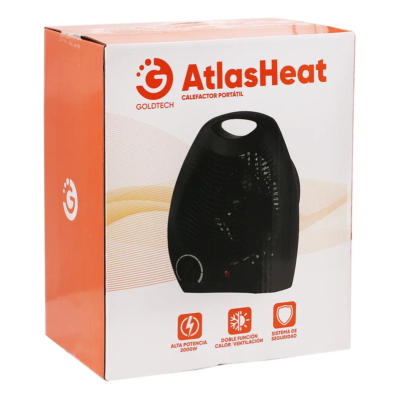 Calefactor Goldtech Atlasheat 220v Negro Negro