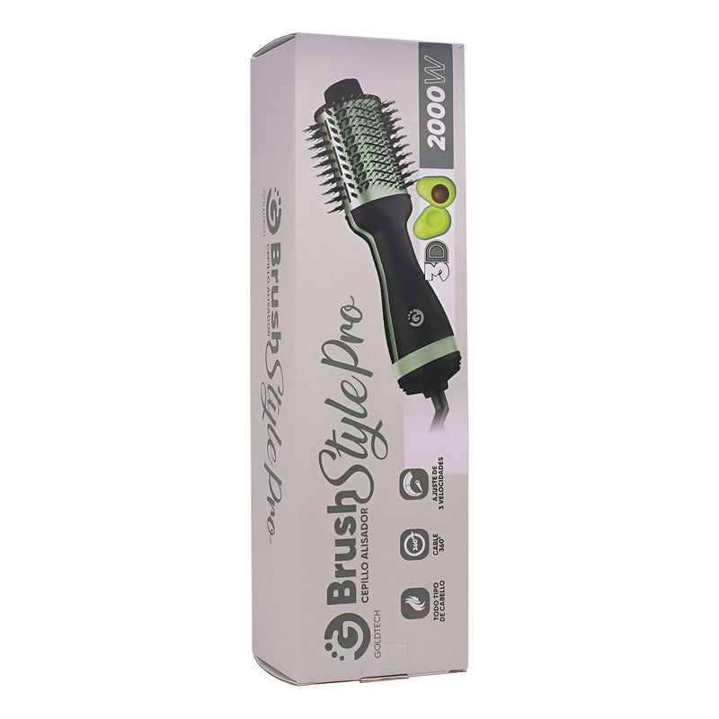 Cepillo Alisador Secador Goldtech Negro