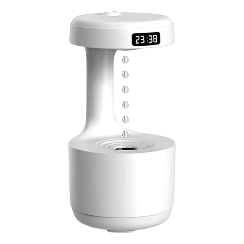 Humidificador Antigravedad Con Reloj Blanco
