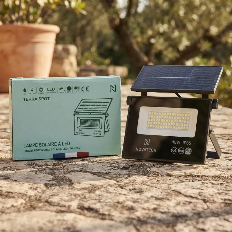 Reflector Solar Portátil Recargable Exterior Plegable 10w Negro Blanco Frío