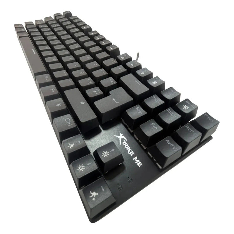 Teclado Xtrike Me Gamer Gk989 Mecánico Rgb Negro Qwerty Esp Negro Español Latinoamericano