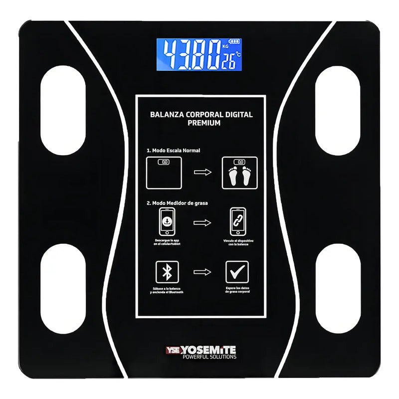 Balanza Digital Bluetooth Ultra Slim Hasta 180kg