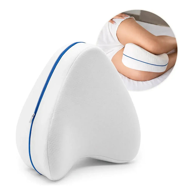 Almohada Para Piernas Viscoelástica Comfort Pillow Blanco
