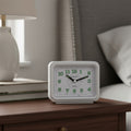 Reloj Despertador Herweg 2 Sonidos.  Blanco